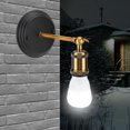 thumbnail image 3 of Vobor-CA Iron Sconce Vintage Country Style Black E27 Wall Lamp, 3 of 8