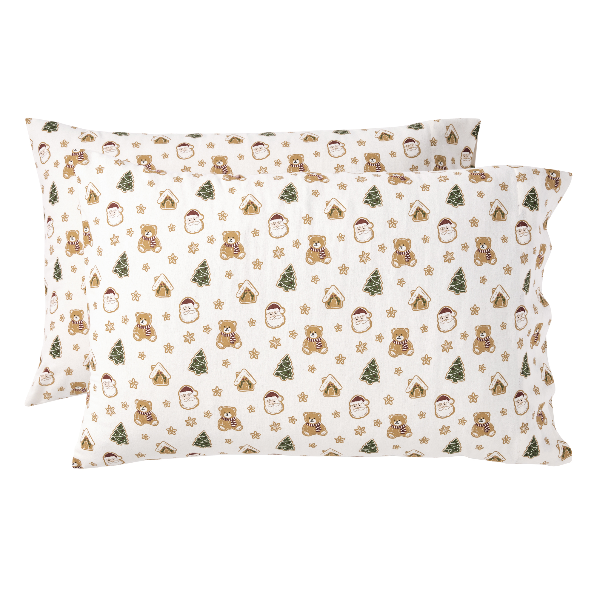 Holiday Time Twin Flannel Sheet Set