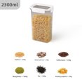 thumbnail image 4 of SuoKom Airtight Cereal Storage Container, Clear 2.3L Airtight Kitchen Food Storage Container with Lids for Grain, Sugar, Flour, Rice, Nut, Snacks, 4 of 5