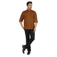 thumbnail image 2 of Bestman Formal Front Button Placket Solid Shirts For Mens Long Sleeve Regular Fit Shirt, 2 of 7