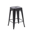 thumbnail image 1 of Hometrends 24 inch Metal Stackable Kitchen Stools, Black, 1 of 6