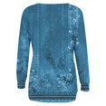 thumbnail image 5 of EQWLJWE Chandails en Molleton pour Femmes en Polaire, Col Rond, Haut Graphique à Fleurs, Manches Longues, Chandail-Over Mignon, Léger, Ample, Costumes d'Halloween en Liquidation, 5 of 5