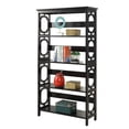 thumbnail image 4 of Convenience Concepts Omega Four-Shelf Bookcase in Black Wood Finish, 4 of 5