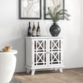 thumbnail image 2 of HOMCOM Storage Cabinet with Fretwork Doors Shelf Modern Sideboard Buffet, 2 of 10