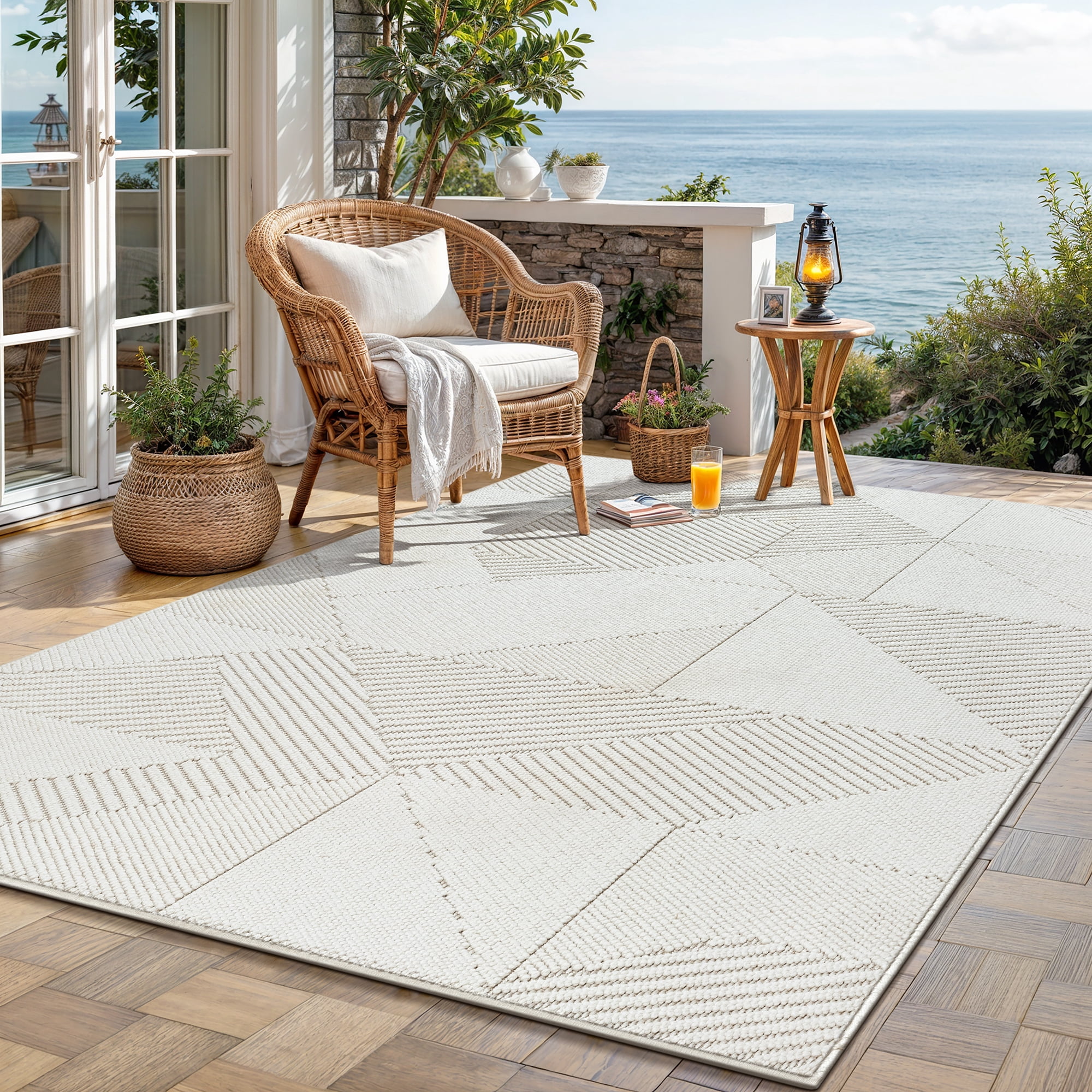 Mainstays Mira Off-White Runner Rug, 2’ x 6’
