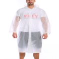 thumbnail image 1 of Manteau Imperméable pour Femmes et Hommes, Imperméable en PVC Transparent, Manteau de Pluie, Poncho à Capuche, Vêtement de Pluie, 1 of 6