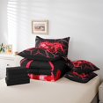 thumbnail image 4 of Erosebridal Red Gamepad Bed in a Bag Queen size, Gradient Geometric Bed Set, Modern Gaming Room Decor, Reversible, 4 of 5