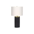 thumbnail image 4 of Monarch Specialties Lighting, 24"h, Table Lamp, Black Concrete, Ivory / Cream Shade, Modern, 4 of 6