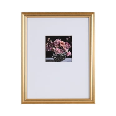 DesignOvation Breylynn 11x14 matted to 5x5 Gold Tabletop Picture Frame