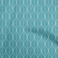 thumbnail image 1 of oneOone Georgette Viscose Dusty Teal Green Fabric Geometric Ogee Sewing Material Print Fabric by The Yard 42 Inch Wide, 1 of 4