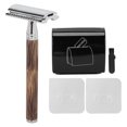 thumbnail image 1 of Mens , Vintage Shaver Set Safety Double Edged with Blade Box for Shaving, 1 of 7