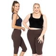 thumbnail image 2 of Stretch Is Comfort Women's Plus Size Knee Length Leggings| Adult X-Large - 7x, 2 of 5