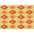 thumbnail image 1 of Ahgly Company Tapis Rectangulaire Lavable en Machine Intérieur Transitionnel Orange Rouge Orange, 5 Pieds x 7 Pieds, 1 of 7