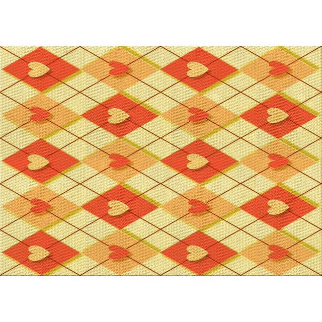 Ahgly Company Tapis Rectangulaire Lavable en Machine Intérieur Transitionnel Orange Rouge Orange, 5 Pieds x 7 Pieds