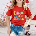 thumbnail image 2 of FhsagQ le 7 Juillet Garçon et Fille Mode Décontractée Imprimé Col Rond Ample Manche Courte T-Shirt Haut Fille Printemps le 7 Juillet T-Shirts Taille 6 Moins de 10 Petites Filles T-Shirts 4T-5T Pâques Rouge 12-13 Ans, 2 of 4