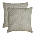 thumbnail image 3 of The HomeCentric Decorative Grey Pack of 2, 16"x16" (40x40 cm) Pillow Covers, Suede Mosaic, Beaded Embroidery & Textured Throw Pillows For Sofa, Abstract Pattern Modern Style - Mosaic Weaver, 3 of 4