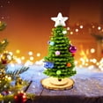 thumbnail image 4 of WLOELOEW Color B Classic Green Twist Stick Christmas Tree Diy Kit Polyester Material 20 Cm High 7.9 Inches Traditional And Enjoyable Craft B, 4 of 6