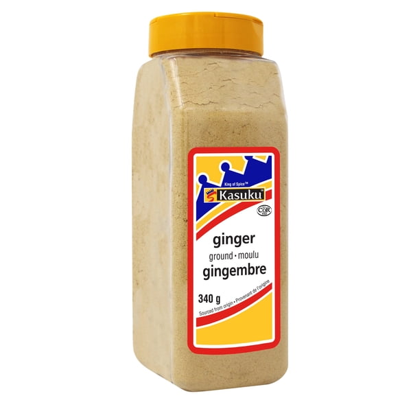 Kasuku - Ground Ginger - 340g - 1ct - Premium Ground Ginger Powder for Baking, Stir-Fries, and Warm Beverages (1ct)