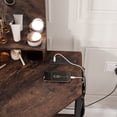 thumbnail image 5 of EDTara Corner Vanity Table with LED Mirror, 3-Fold Mirror, Power Station, USB Outlets, and Stool for Bedroom, 5 of 5