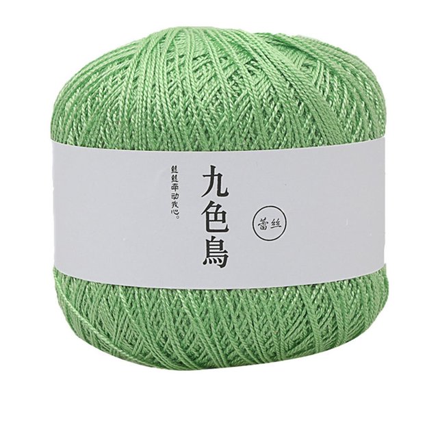 JUNWELL Lace Thread Diy Woven Cotton Fine Cotton Thread Crochet Yarn 8th
