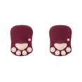 thumbnail image 2 of relayinert Stylish Cat Paw Gaming Mouse Mat Wrist Protection Non-slide Base Safe Cute DS-013 wine red 2Set, 2 of 6