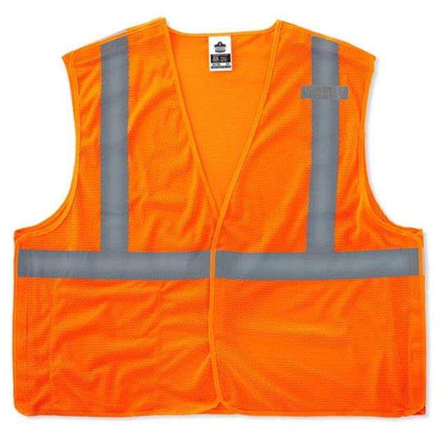 GloWear 21061 Type R Classe 2 Econo Breakaway Gilet en Maille, Orange - Très Petit