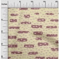 thumbnail image 2 of oneOone Velvet Beige Fabric Geometric Rounded Rectangle Quilting Supplies Print Sewing Fabric By The Yard 58 Inch Wide, 2 of 4