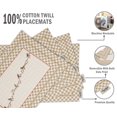 thumbnail image 4 of Vargottam Placemats- Placemat For Dining Table, Set Of 4- Printed & Reversible CottonNapkin-IndoorPlacematsFor Home & Kitchen Dining Table- Birds (Light Brown), 4 of 5