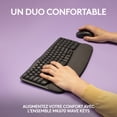 thumbnail image 2 of Logitech Wave Keys MK670 Combo, Wireless Ergonomic Keyboard with Signature M550 L Wireless Mouse - Graphite (French), 2 of 10