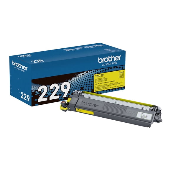 Brother OEM TN229Y Yellow Toner Cartridge 1200 Yield