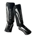 thumbnail image 4 of DYNWAVECA Kickboxing Shin Guards Shin Protection Gear Training Gear Leg Instep Protection Pads Leg Guards for Kicking Karate Black M, 4 of 9
