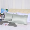 thumbnail image 2 of Unique Bargains Luxury Satin Pillowcase Cool Silk Pillow Case Cover, 2 of 9