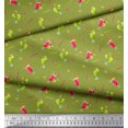 thumbnail image 3 of Soimoi Poly Georgette Fabric Straw & Juice Beverages Decor Fabric Printed Yard 42 Inch Wide, 3 of 3