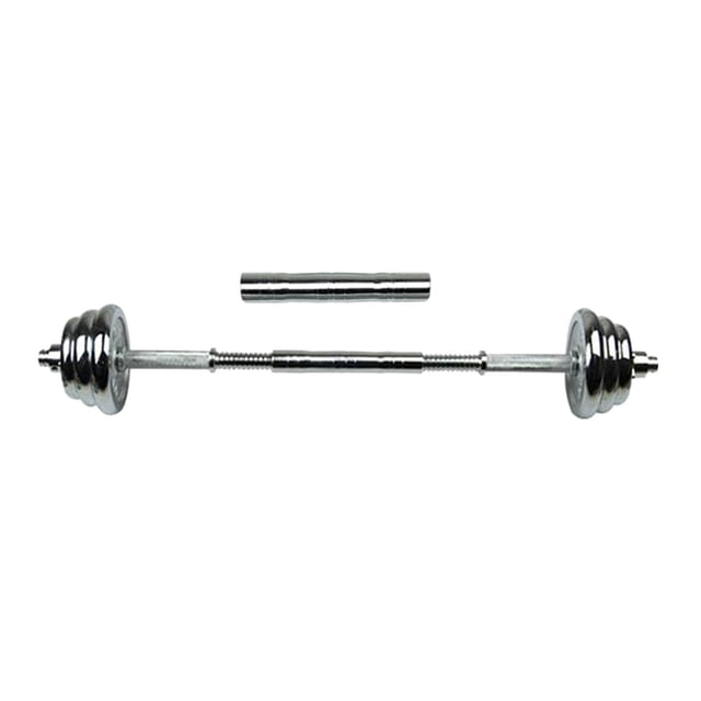 Barre d'Extension pour Haltère, Barre de Liaison pour Haltère, Barre d'Extension de Poids Légère 20 cm. Barre d'Extension en Acier avec surface Filetée, Conçue pour Raccorder Deux Barres d'Haltères à une Barre. Comprend une Clé et Deux Vis pour une installation Facile. Mesure 20 cm (7,87 Pouces) de Longueur et Convient à des Diamètres de 25 à 28 mm (0,98 à 1,01 Pouces). Idéale pour l'Entraînement de Force et l'Haltérophilie.
