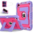 thumbnail image 1 of Case for iPad Mini 7 A17 Pro 2024 / iPad Mini 6 2021 8.3 Inch, Shockproof Protective Cover with Kickstand Shoulder Strap, 1 of 7