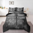 thumbnail image 1 of Erosebridal Grey Dragonfly Bedding Twin Comforter Set,Ombre Gradient Down Comforter,Animal Decor,Reversible,Lightweight,2pcs, 1 of 7