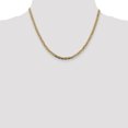 thumbnail image 2 of 14k 18 Inch 3.8mm Tri Color Gold Valentino Chain Necklace Pendant Charm Fancy, 2 of 9