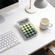 Dvkptbk calculator Stylish Transparent Calculator Edition Desktop and Portable Calculator for Finance Business and College Students