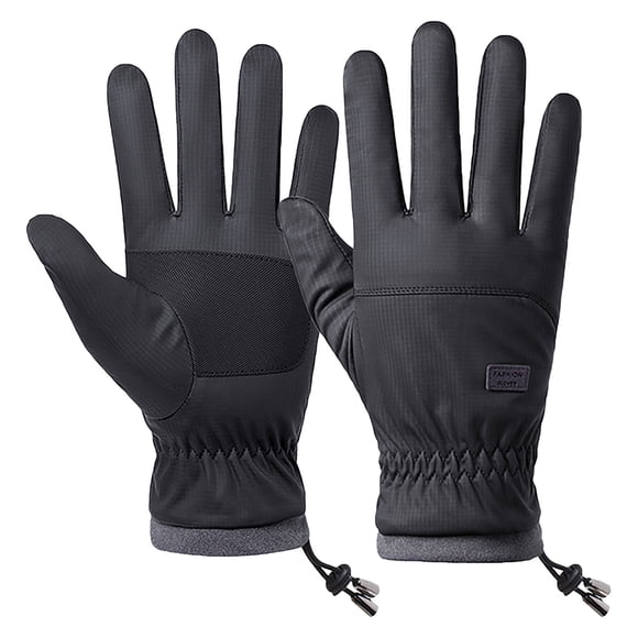 Winter Warm Touchscreen Gloves, Thickened Velvet Padding, Non-Slip Grip, Cycling/outdoor Use, Full Finger Insulation, Durable Fleece Lining, Cold Weather Protection, Anti-Fatigue Design Hzhnb