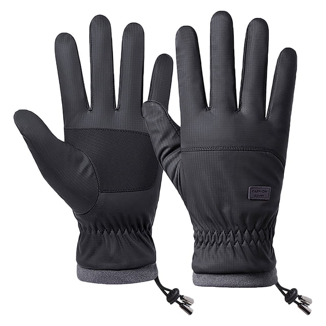 Winter Warm Touchscreen Gloves, Thickened Velvet Padding, Non-Slip Grip, Cycling/outdoor Use, Full Finger Insulation, Durable Fleece Lining, Cold Weather Protection, Anti-Fatigue Design Hzhnb