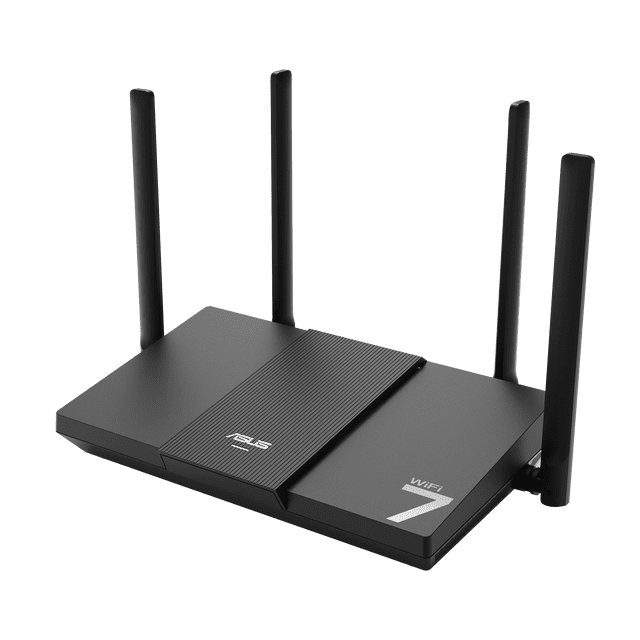 ASUS RT-BE50 Dual-band WiFi 7 (802.11be) Smart AiMesh Extendable Router, 3600 Mbps, 2.5G port, Up to 3 SSIDs for IoT Devices, Parental Controls & VPNs