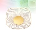 thumbnail image 2 of SHISUYAN Creative Nordic Style Iron Fruit Vegetable Bowl Desktop Fruit Basket (Golden), 2 of 8