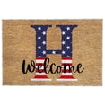 thumbnail image 2 of 4th of July Door Mat Outdoor,Independence Day Welcome Doormat, 4th of July Coir Doormat with Non Slip Backing ,Patriotic Mat Star Front Porch Rugs For Home Entrance 4th of July Decoration,(15*24"), 2 of 2