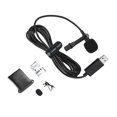 thumbnail image 1 of CUITING 1 Set Professional USB Clip On Microphone Lavalier Lapel Mic 2m Length Cable, 1 of 15