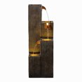 thumbnail image 2 of 34" Wooden Texture Cascading Water Fountain Indoor/Outdoor Use, 2 of 5