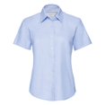 thumbnail image 1 of Russell Collection Chemise Oxford à Manches Courtes pour Femmes/femmes Entretien Facile, 1 of 3
