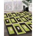 thumbnail image 3 of Ahgly Tapis d'Intérieur Lavable en Machine Carré Transitionnel Marron Chocolat, 4 Pieds Carré, 3 of 7