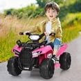 thumbnail image 2 of Costway 6V Kids ATV Quad Electric Ride On Car Toy Toddler w/LED Light&MP3 Pink, 2 of 10