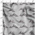 thumbnail image 2 of Soimoi Gray Poly Georgette Fabric Mountain Nature Print Fabric by the Yard 52 Inch Wide, 2 of 6