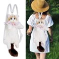 thumbnail image 1 of Binwennn Poupées Instantanées Chat Ragdoll Réaliste Sac à Dos Portefeuille pour Femmes Sac Fait Main en Forme Mignonne et Sac à Dos Animal Mignon, 1 of 3